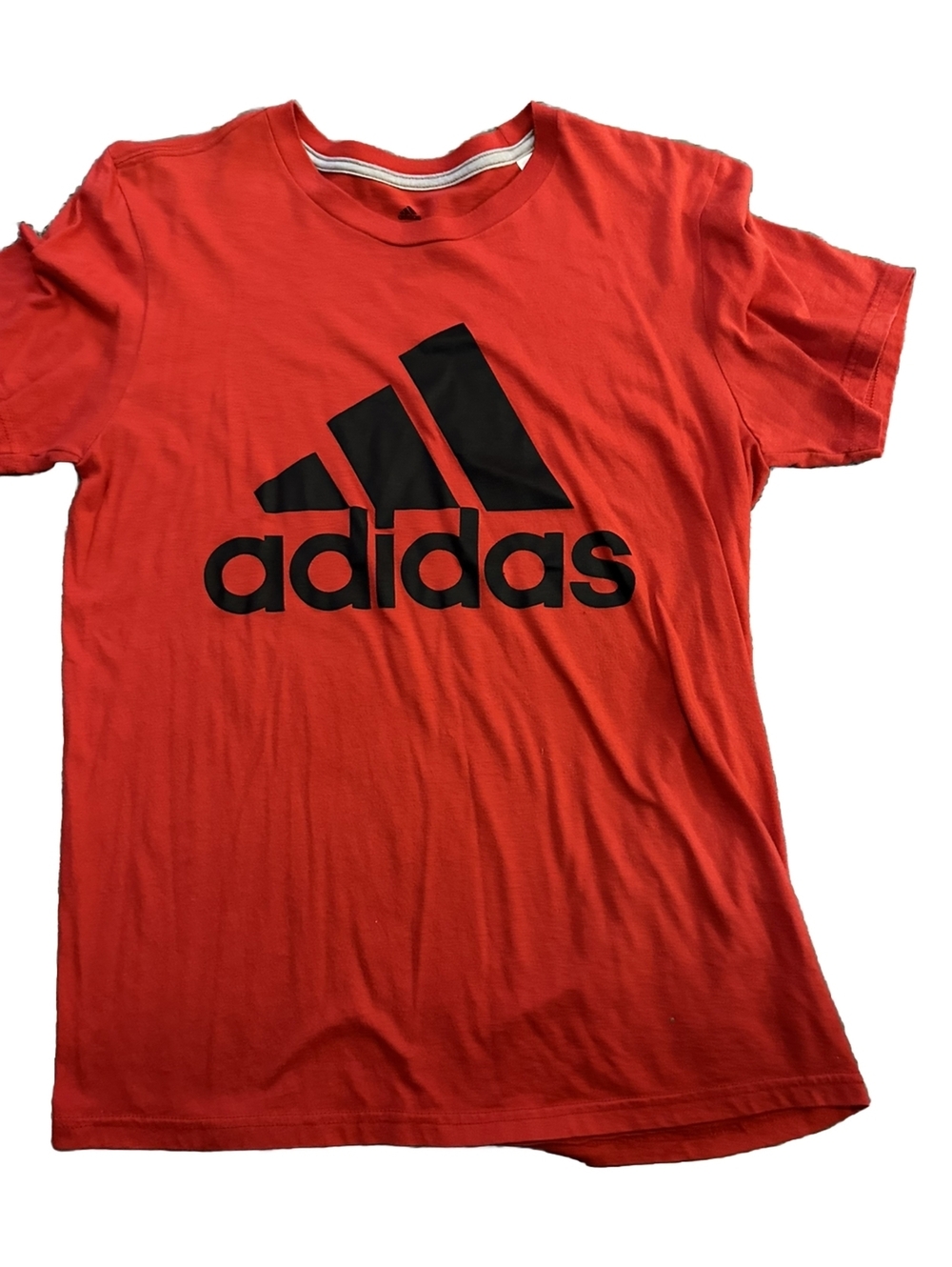 Adidas The Go-To Performance Tee Knit Shirt Men's Size M Red Excellent Condition